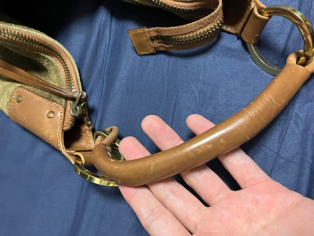 Gucci Brown Suede Hobo Bag