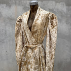 Vintage 1930s Fuzzy Plush Teddy Bear Dressing Gown Robe Coat Art Deco Dress