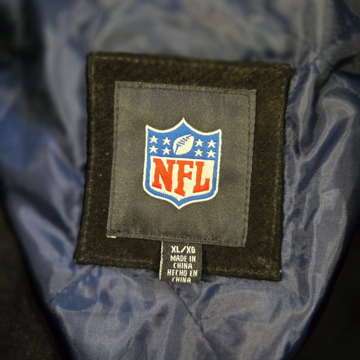 G-III New England Patriots Suede Leather Varsity Bomber Jacket XL