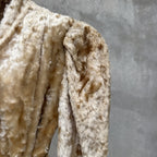 Vintage 1930s Fuzzy Plush Teddy Bear Dressing Gown Robe Coat Art Deco Dress