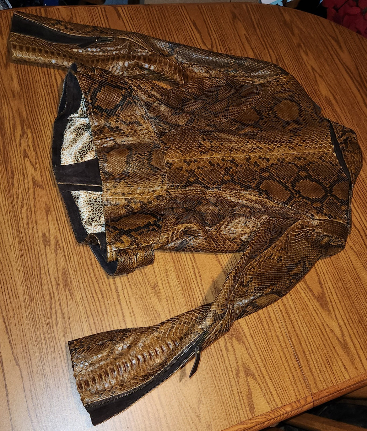 Glen Arthur Python Skin Jacket Size 8