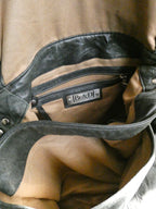 Be&D Women's Gray Leather Shoulder Bag Crossbody