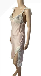BLUMARINE S/S 2004 EMBELLISHED LACE TRIM DRESS SZ 44