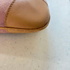 Gucci Jackie Bamboo Shoulder Bag Pink Suede Leather