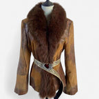 Women's Brown Genuine Fur Jacket
