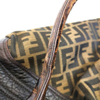 Fendi Zucca Spy Bag Dark Brown Canvas and Leather