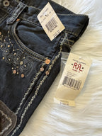 RRL Double RL Ralph Lauren New Studded Suede Denim Jeans Western 34
