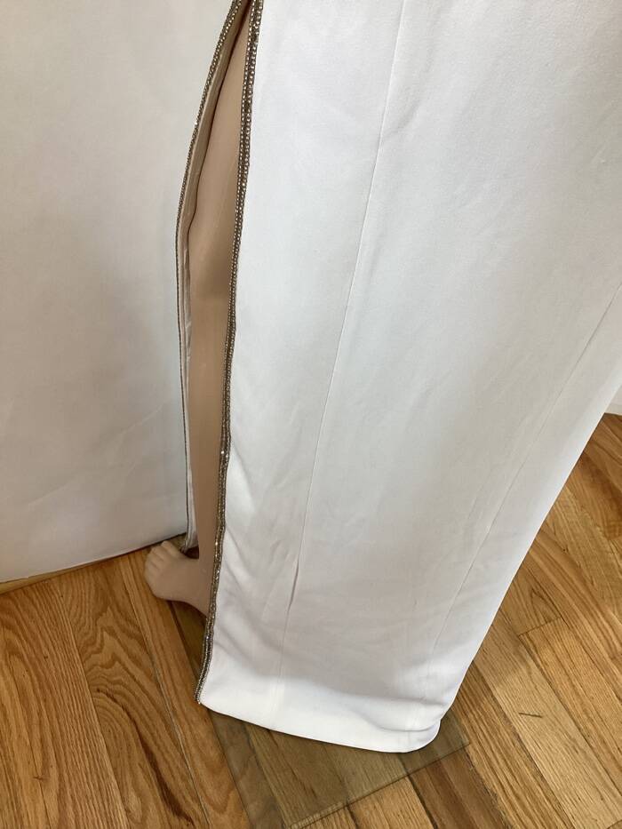 STELLA MCCARTNEY OFF THE SHOULDER SIDE SLIT DRESS SZ IT 38:MRSP: $3560