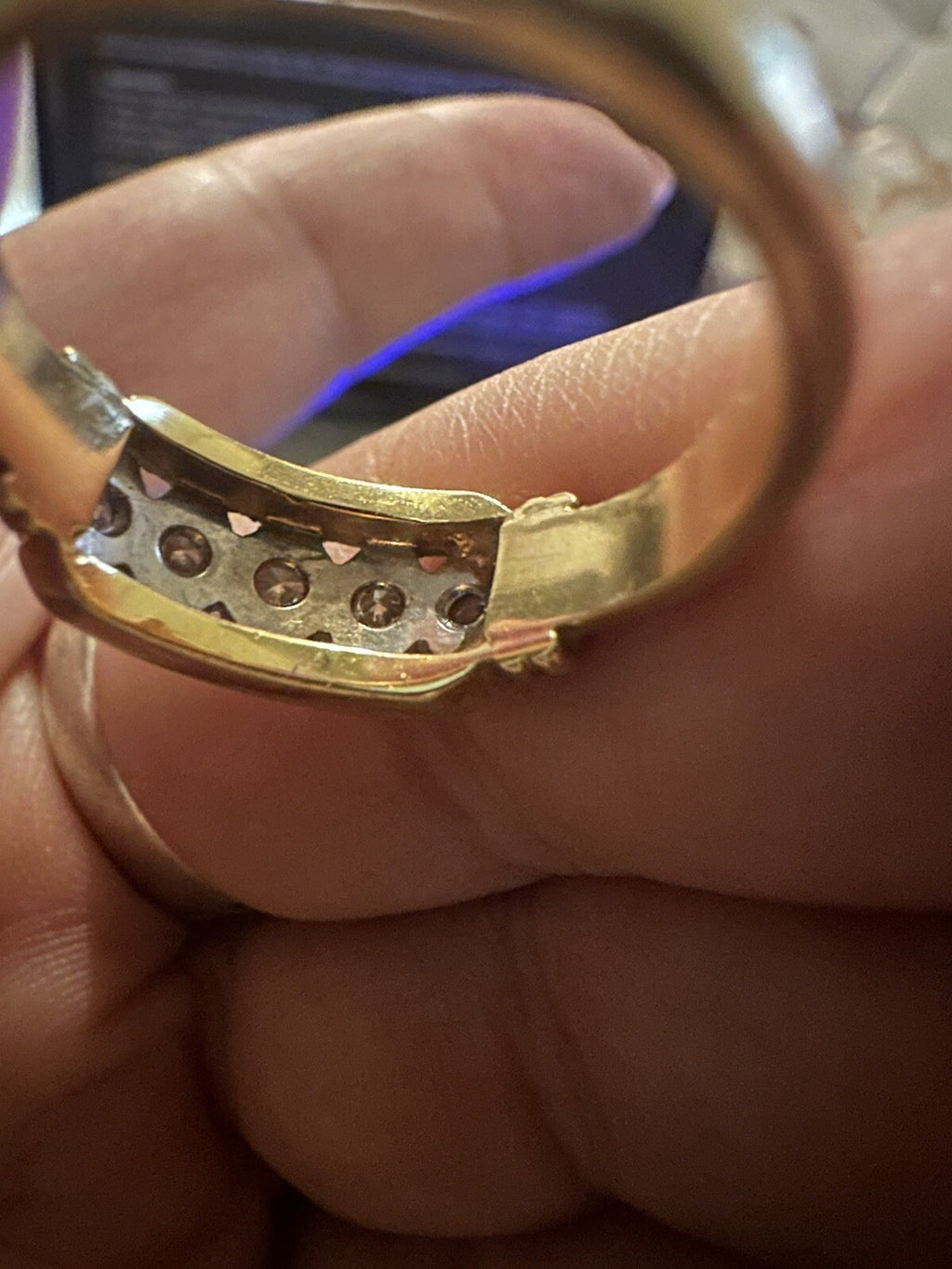 Vintage Estate Diamond Ring 750 -18k Gold