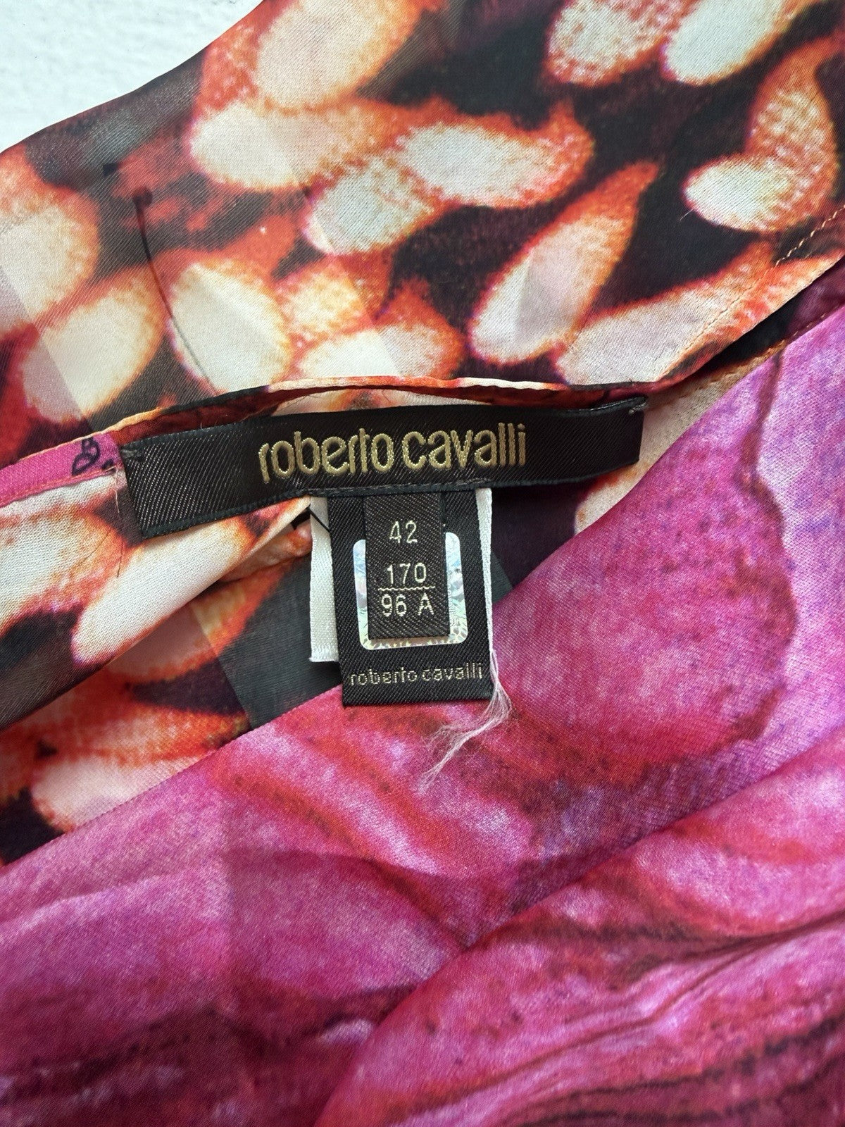 Roberto Cavalli Vintage Pink Orchid Blouse XS-M