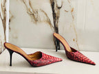 Gianmarco Lorenzi Italian Women Mules Nice Shoes High Heels Size 38