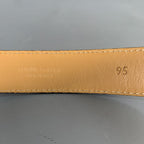 VINTAGE Size 34 Beige Pony Hair Leather Belt