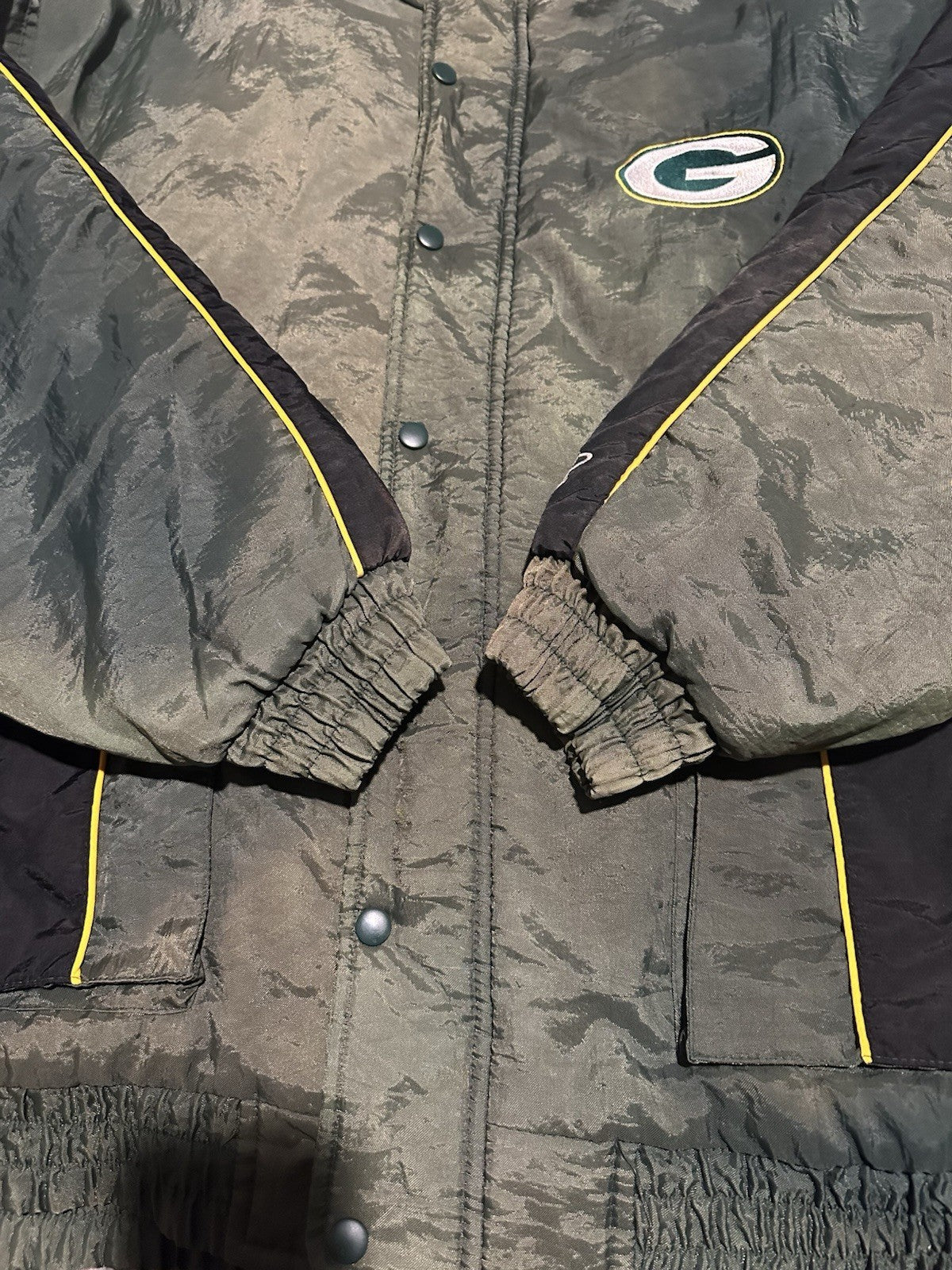 Vintage Green Bay Packers Puffer Jacket XL