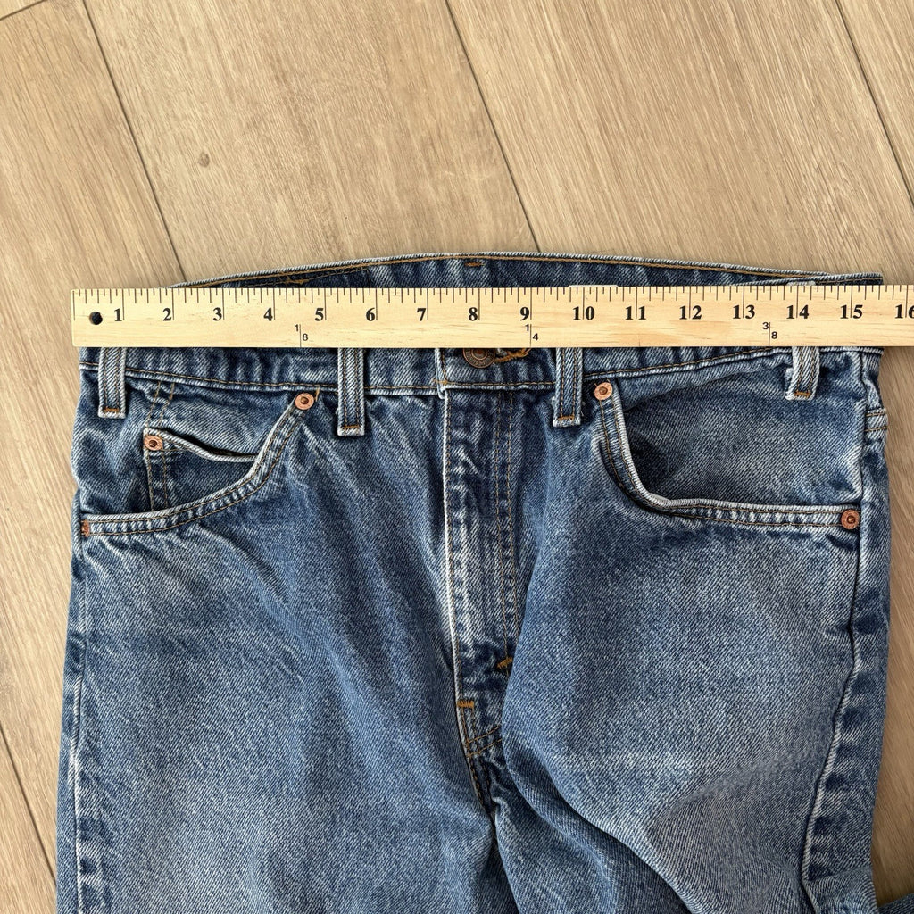 Vintage Levi’s 505 Orange Tab Denim USA Made (40505-0215) Size W 34 L 32