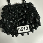 CARA NY IN’S WOMENS BEADED EVENING BAG PROM CLUTCH PURSE USED 4.5” HANDLE