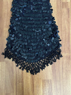 Vintage Black Embellished Showgirl Dress