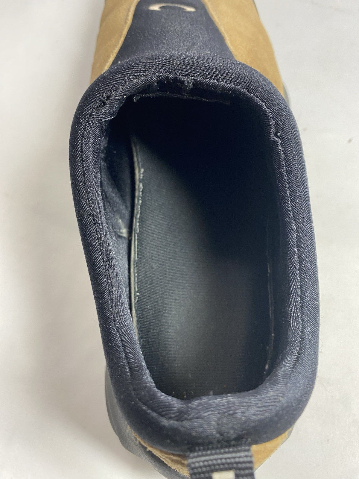 Vintage Y2K Oakley Flesh Slip-On Shoes Mens Size 11.5 Brown Suede Leather Rare
