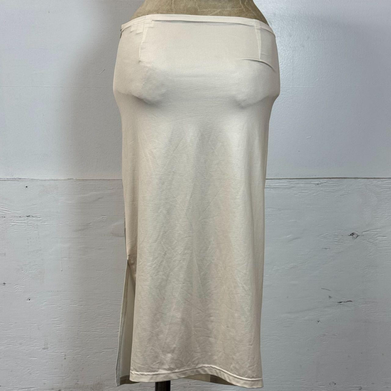 Tattoo Print Trompe L'oeil Column Midi Skirt