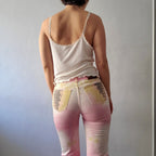 Roberto Cavalli vintage y2k abstract python print jeans