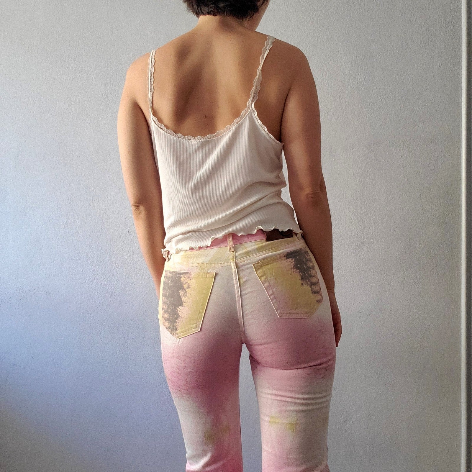 Roberto Cavalli vintage y2k abstract python print jeans