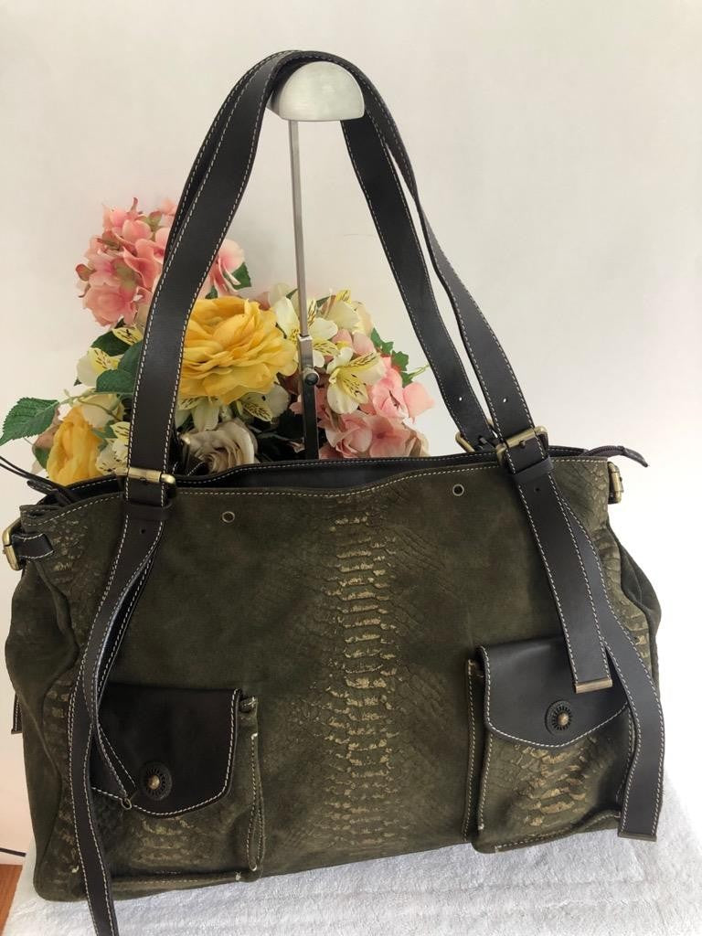 Cavalcanti Embossed Leather Tote Bag
