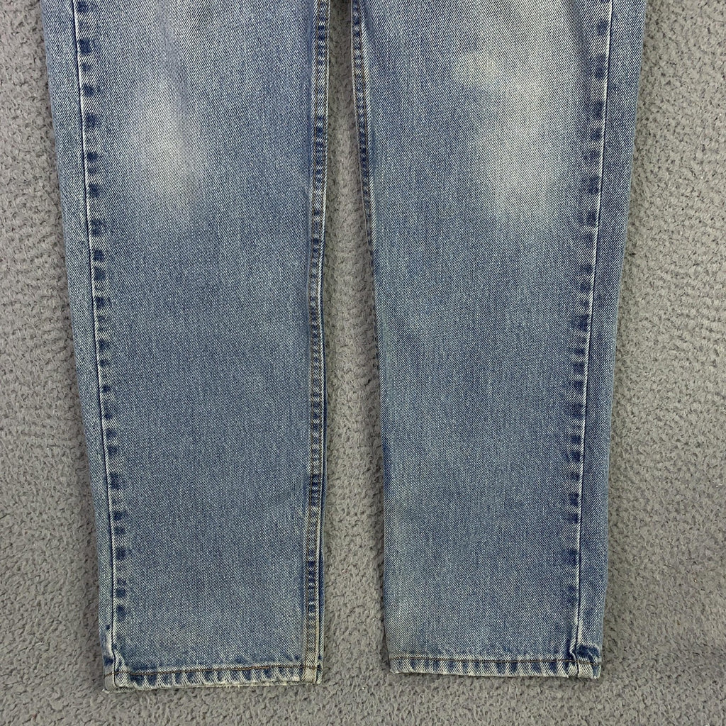Vintage Levis 505 Jeans Mens 33x34 (32x33.5) Light Wash Straight Denim USA 90s