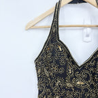 Vintage Niteline Beaded Halter Slip Dress