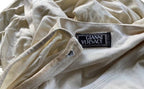 GIANNI VERSACE ss/1995 RUNWAY HIGH SLIT IVORY GOWN SIZE IT 40