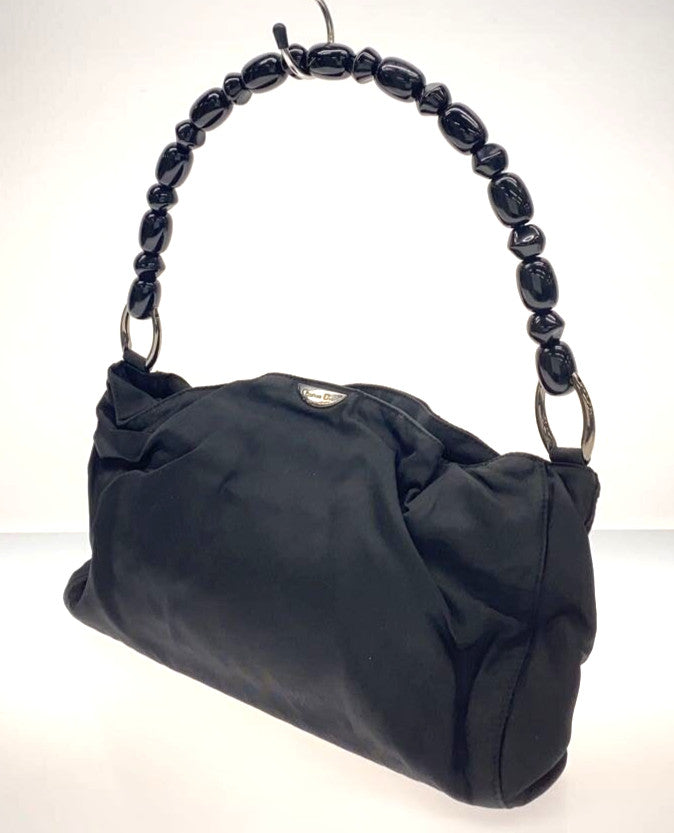 Dior Malice Pearl Hand Bag Black W12in. Authentic Vintage