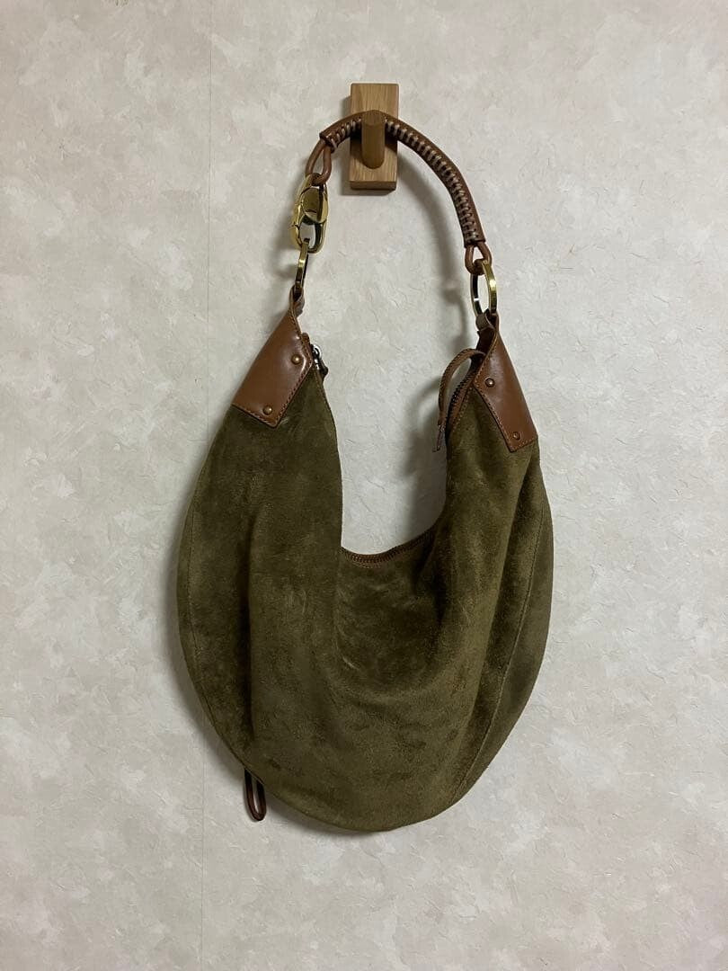 Gucci Brown Suede Hobo Bag