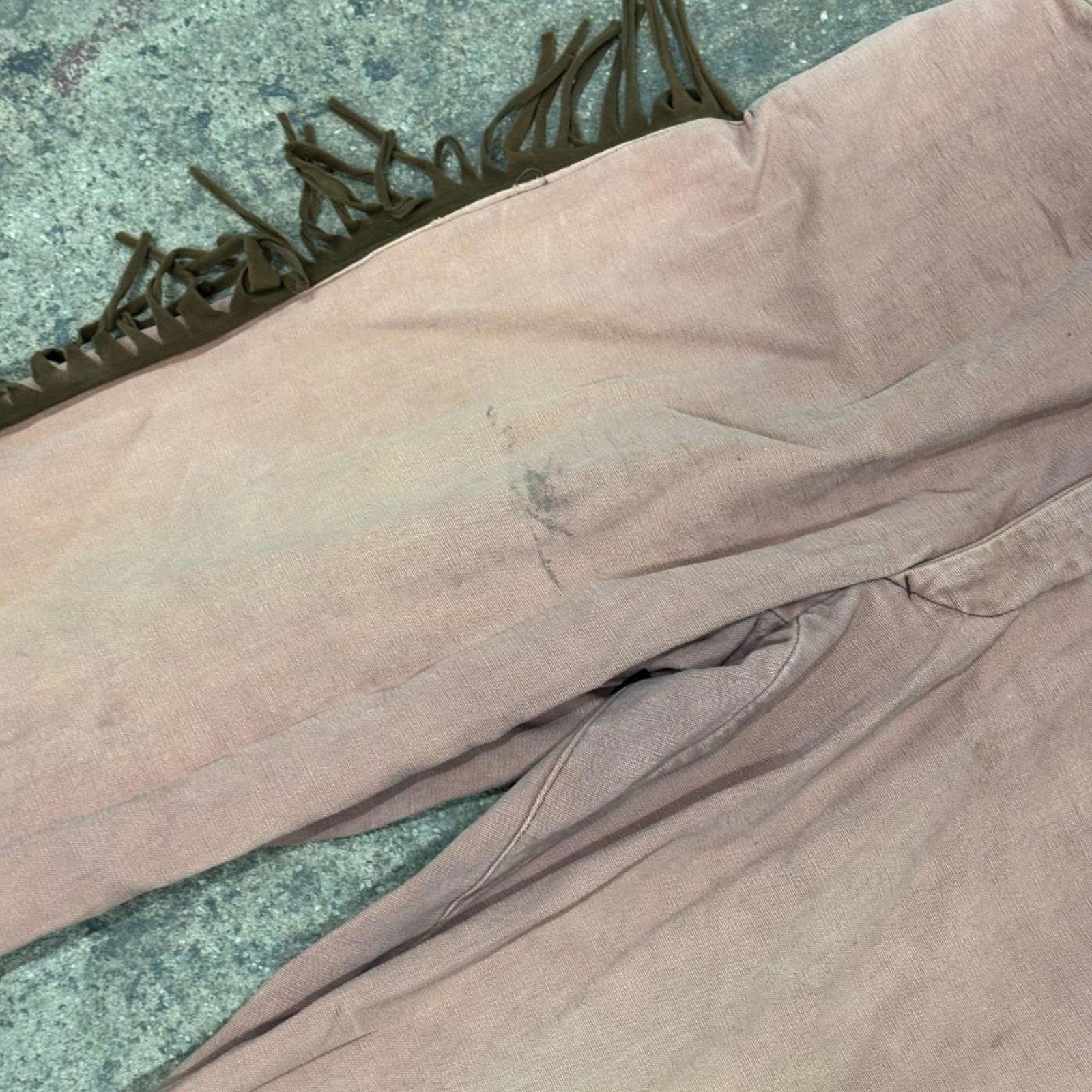 Vintage 1940s Western Fringed Trousers Faded