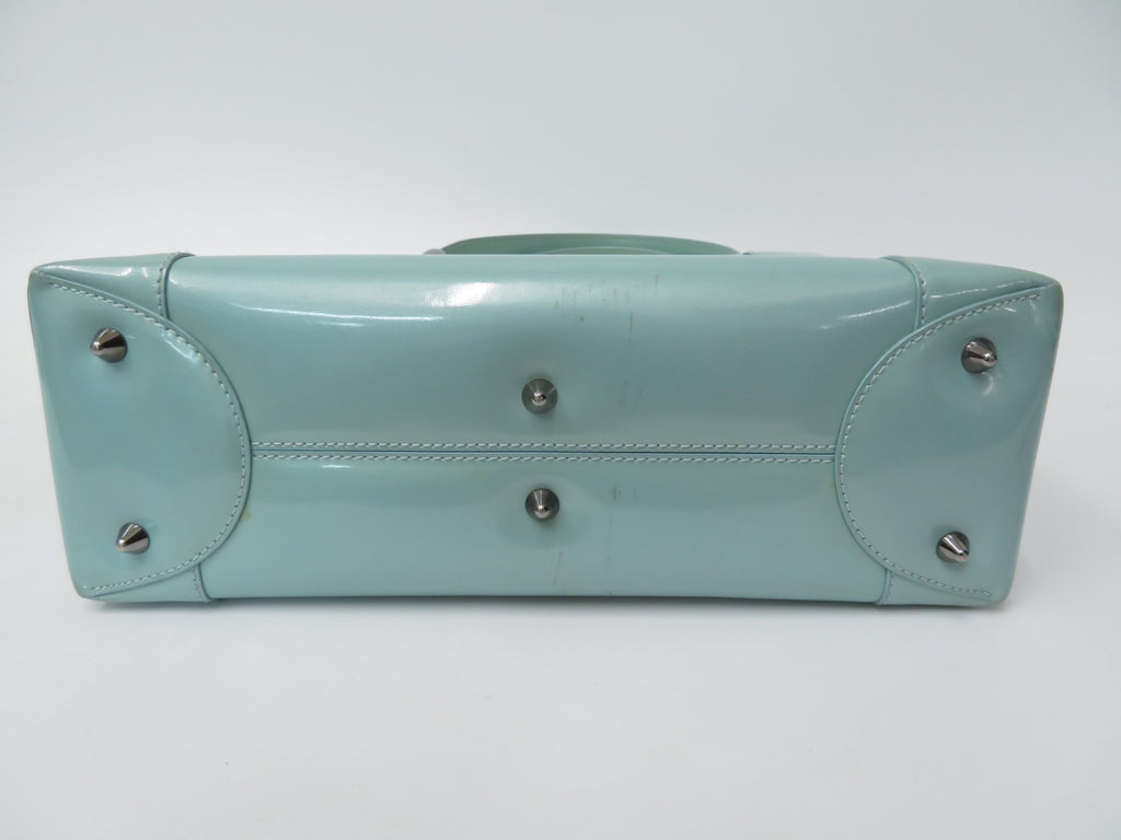 Christian Dior Malice Pearl Patent Leather 2way Shoulder Hand Bag I#47567