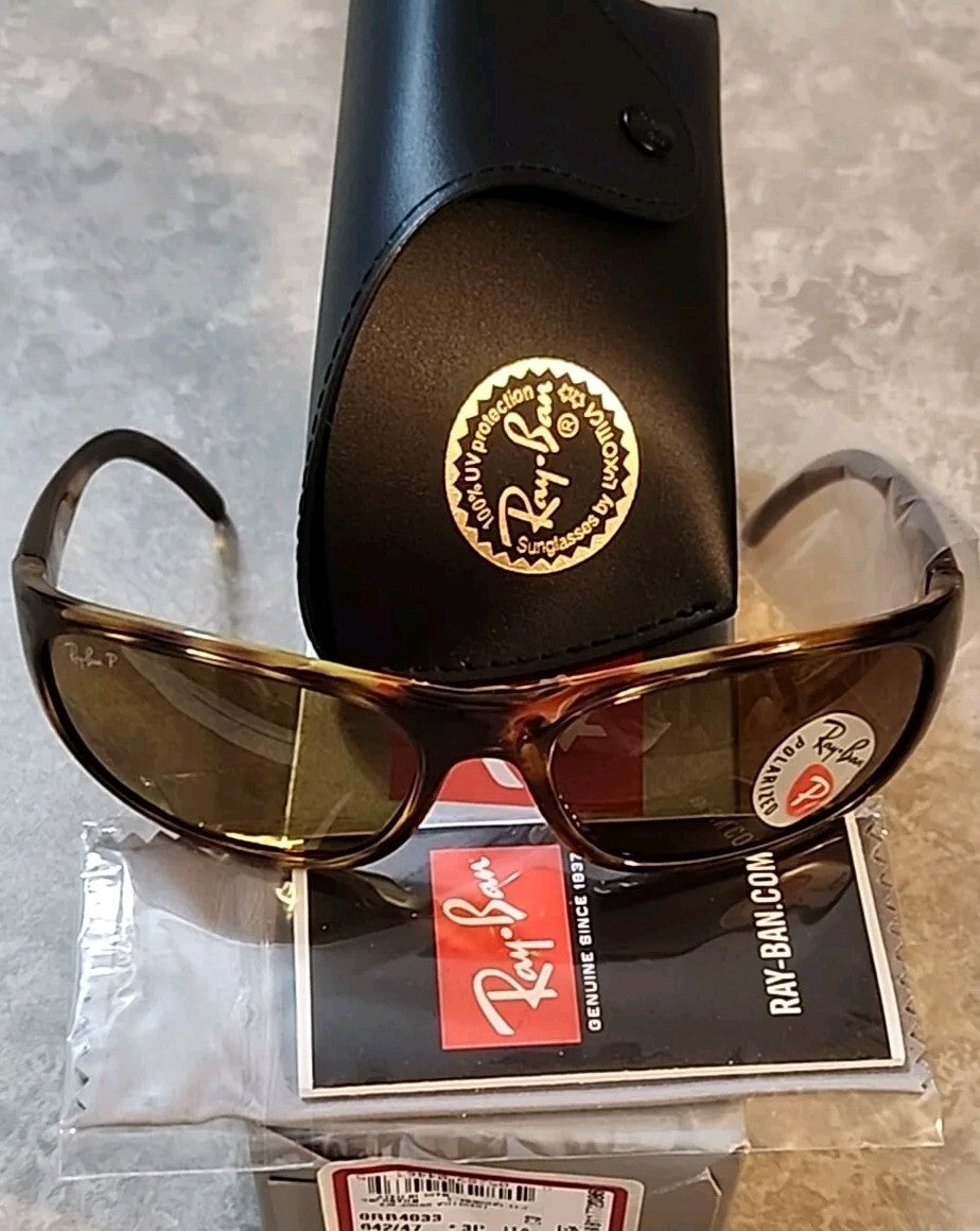 Ray-Ban RB4033 Tortoise Shell Polarized Sunglasses