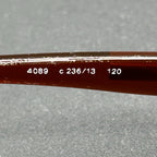 Chanel 4089 236/13 VTG Shield Sunglasses Brown Gradient Italy 120 Used w/ Ser. #
