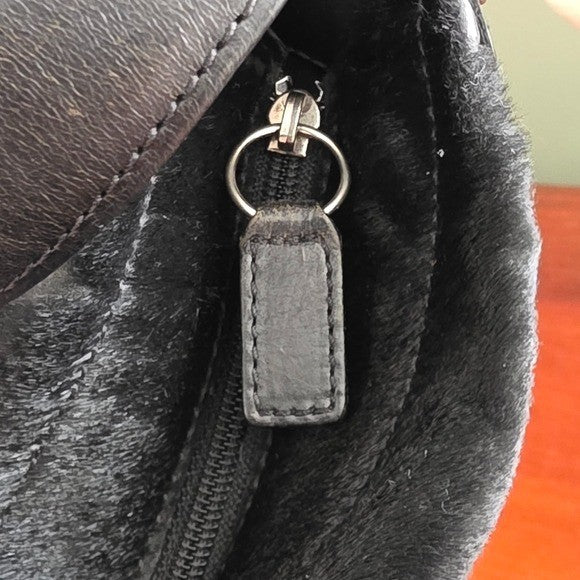 Coach West End Medium Hobo Black Haircalf Leather Shoulder Bag