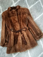 SAGA, Mink, Coat, Brown, L Size, with Vert, Women Authentic From Japan