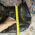 Isabella Fiore Boho Black Shoulder Bag