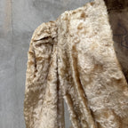 Vintage 1930s Fuzzy Plush Teddy Bear Dressing Gown Robe Coat Art Deco Dress