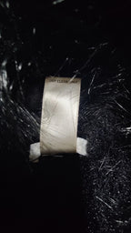 Caché Black Faux Fur Trim Leather Jacket Medium