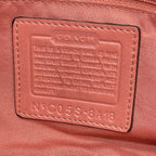 Vintage Coach Y2K Demi Soho Flap Shoulder Bag Suede 8A18 Salmon Pink Pre-Owned