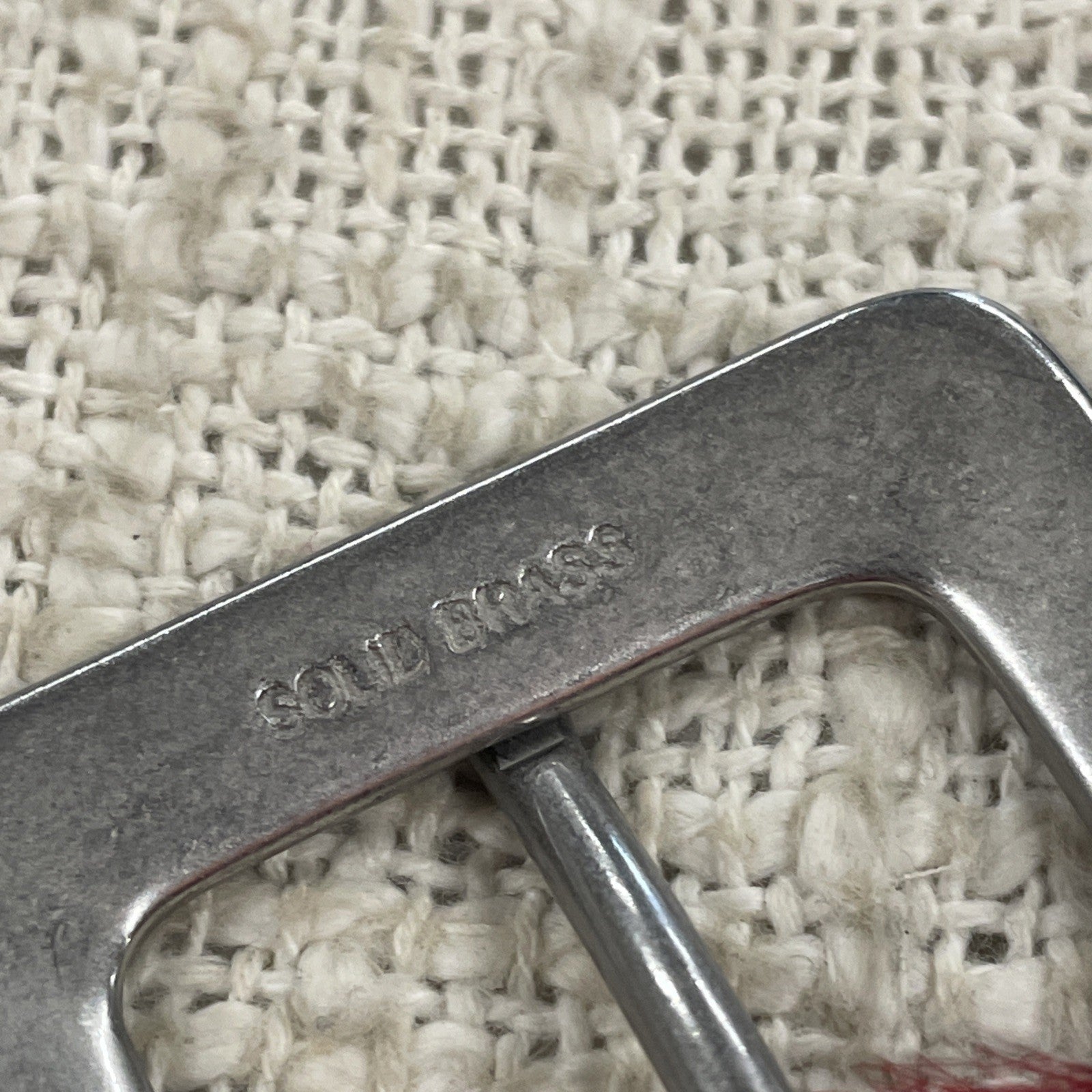 Vintage Gap Genuine Leather Red Pony Hair Textured Belt Size S/M