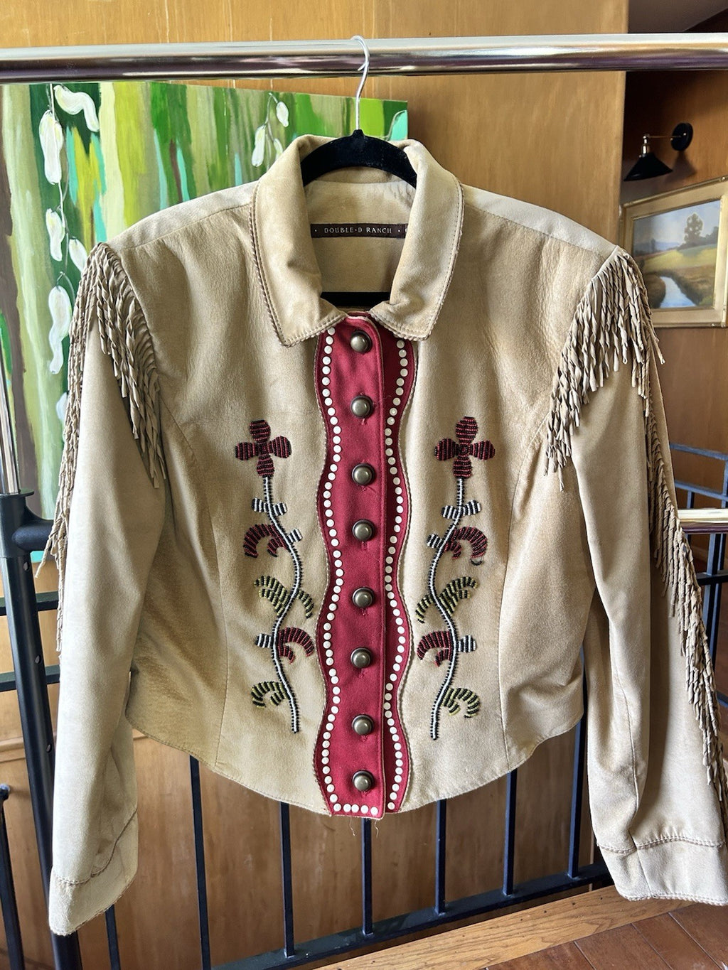 Double D Ranch Suede Beaded Western Jacket