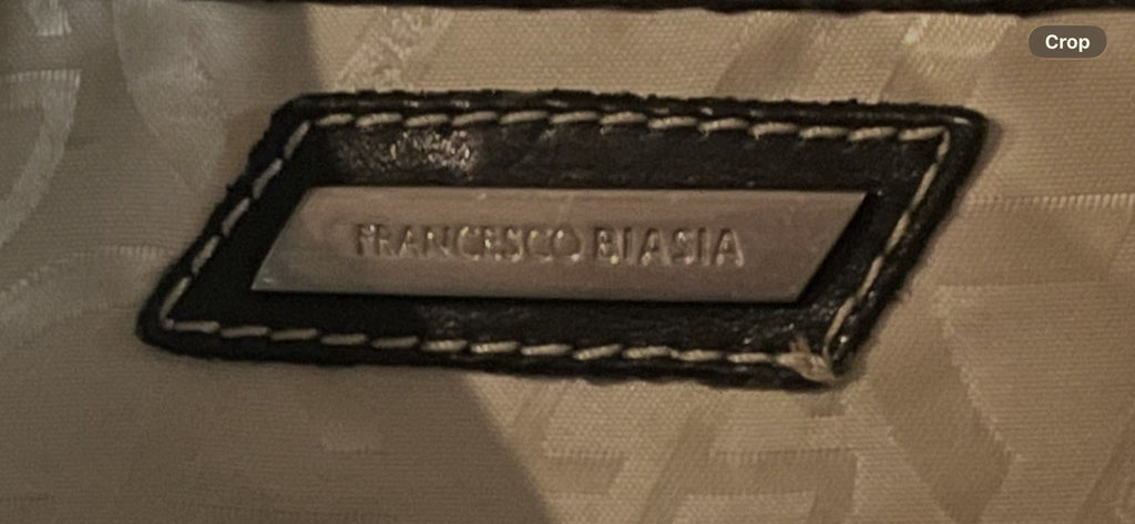 Francesco Biasia Y2K Black Leather Studded Hobo Shoulder Bag Large