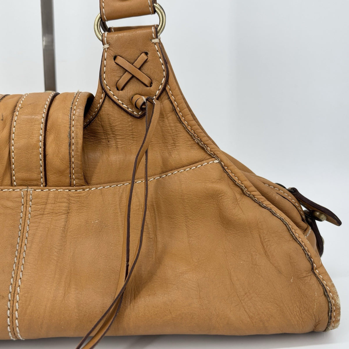Francesco Biasia Vintage Handbag Tote Y2K Leather authentic From Japan