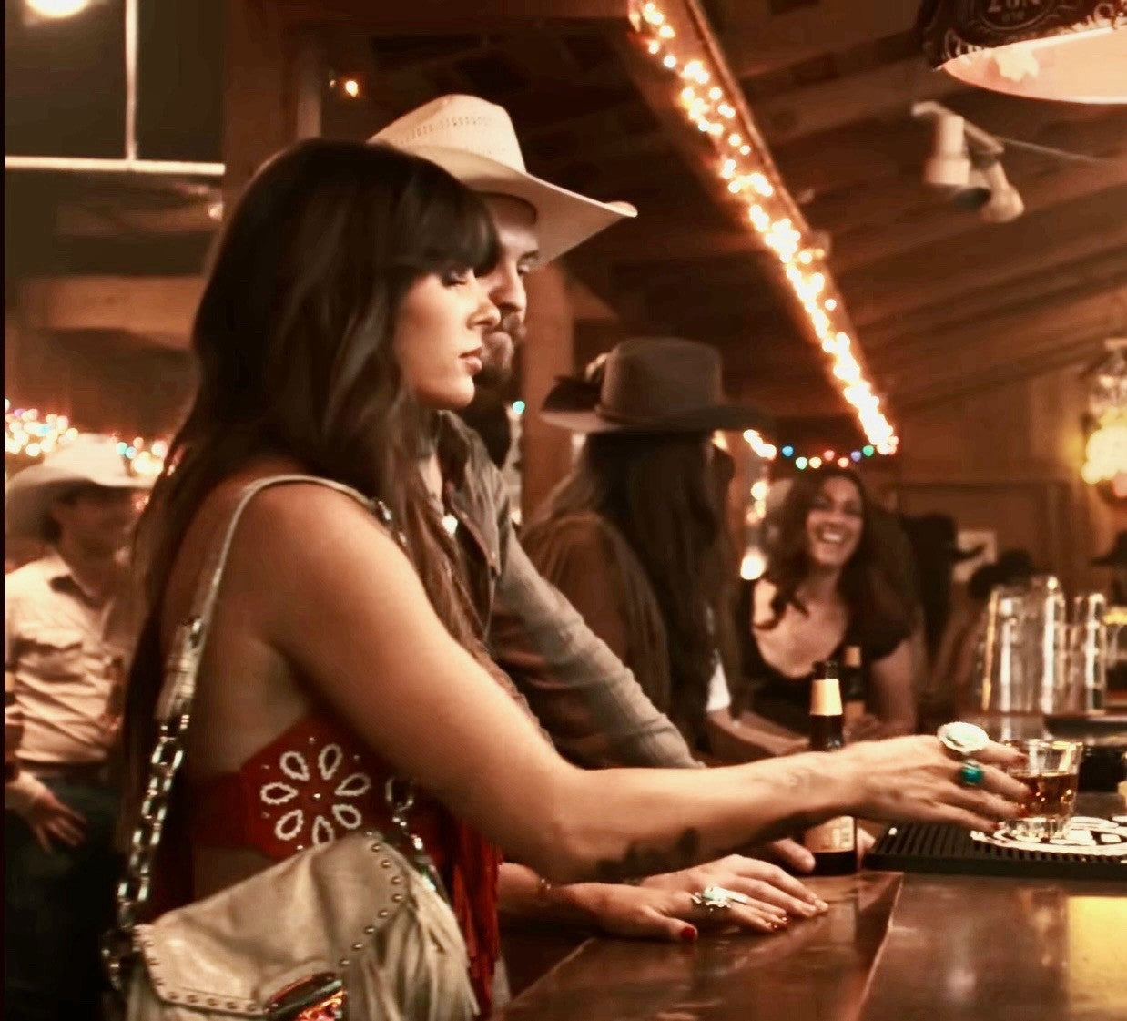 Authentic Prada Fringe Handbag as Seen on Ella Langley  "Choosin' Texas"  Video