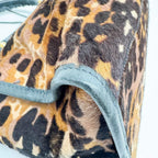 BALENCIAGA The City Brown Animal Print Pony Hair Two Way Bag
