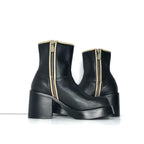 NEW Vintage Frye Villager Double Zipper Leather Platform Ankle Boots 6.5