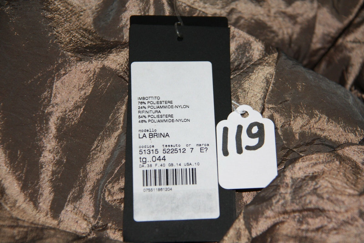 Mariella Burani Gold Winter Jacket Size 10