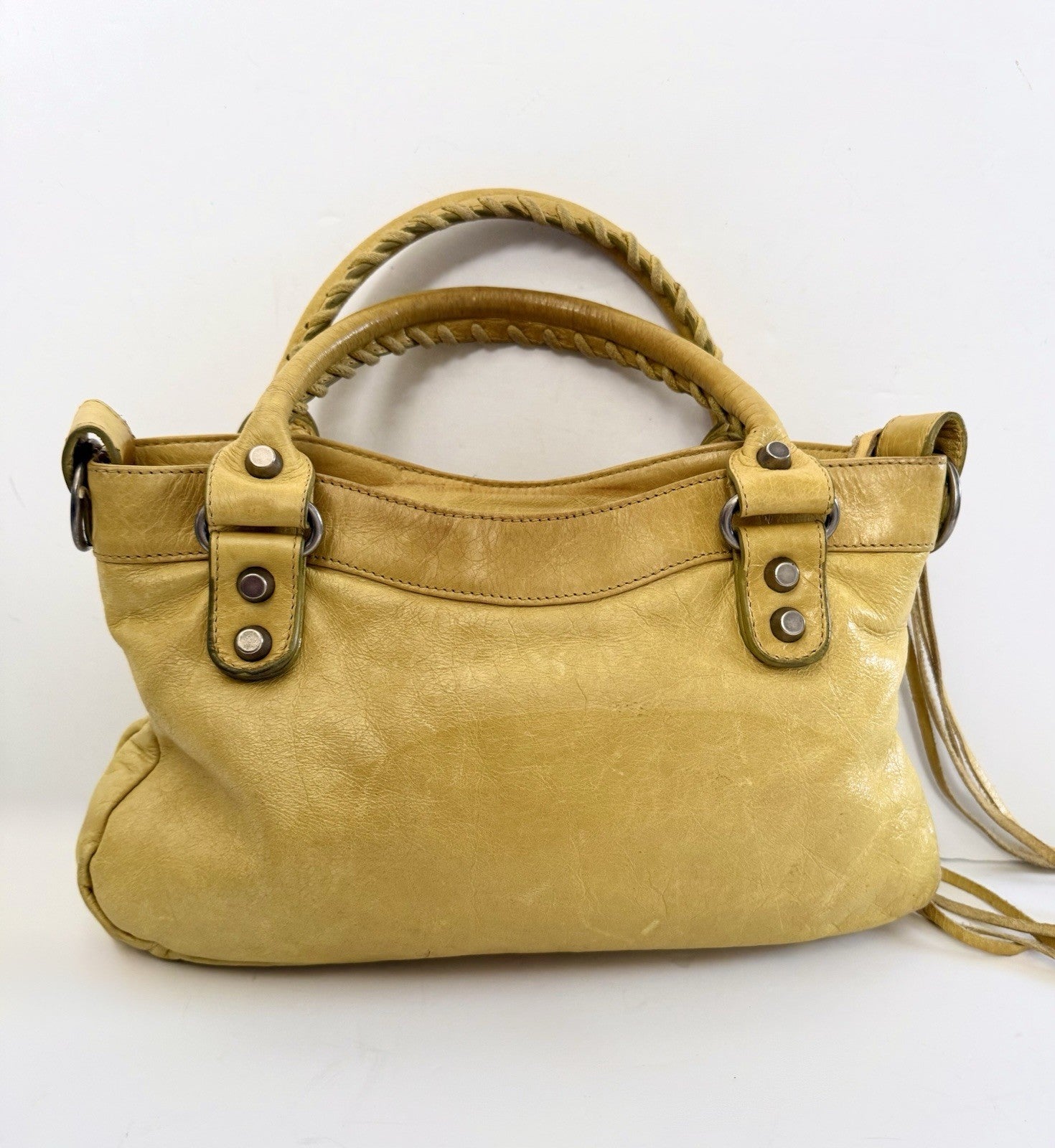 Balenciaga The City Mini 2Way Hand Bag Leather Y2K Vintage 90s Rare