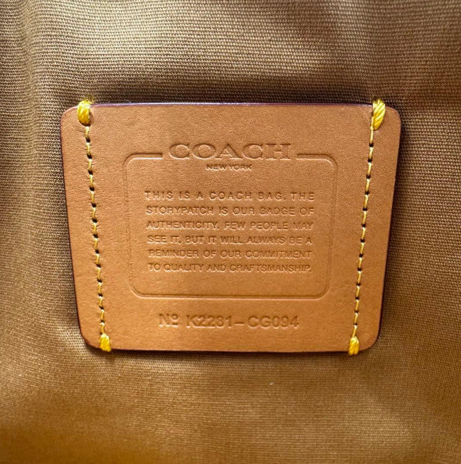 Coach Soft Tabby Shoulder Bag Denim Black 2-way C Hardware Used Authentic